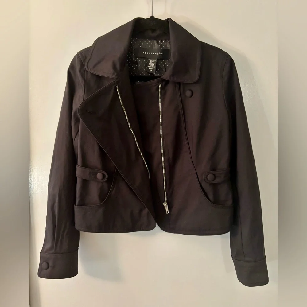 Apostrophe Moto Jacket in Black Women’s Size 10P